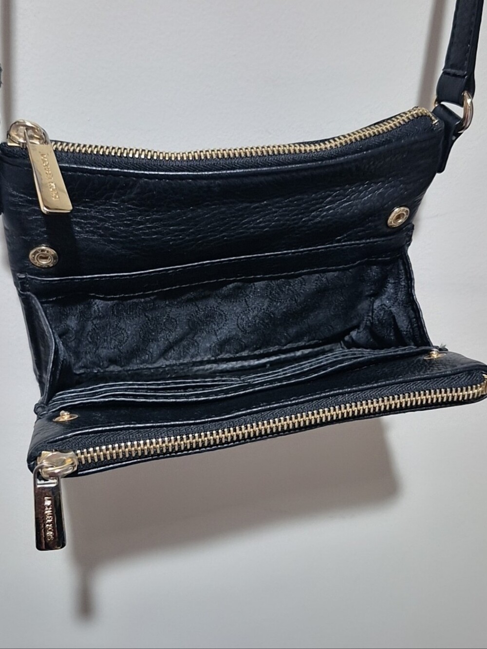 Black Leather Crossbody - Picture 2 of 9